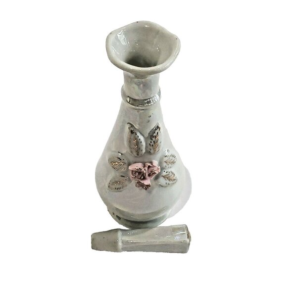 Betson Hand Painted Perfume Bottle Gold Japanese Vanity Japan RARE MCM Lusterwar - Picture 5 of 7